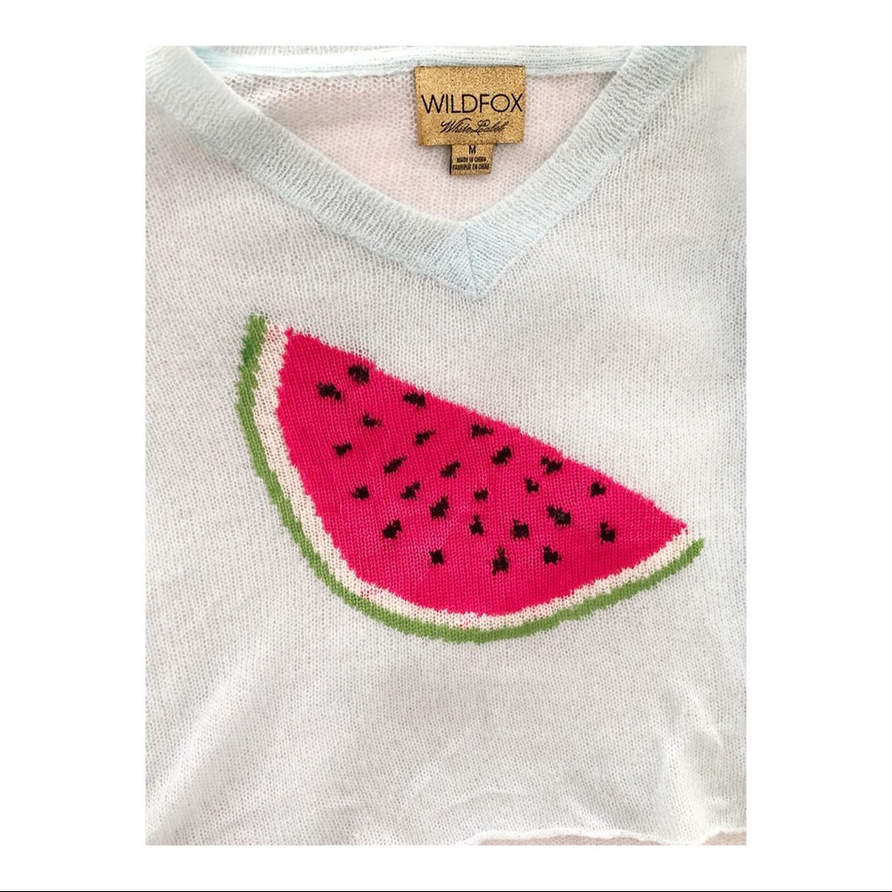 Wildfox white label watermelon sweater size M